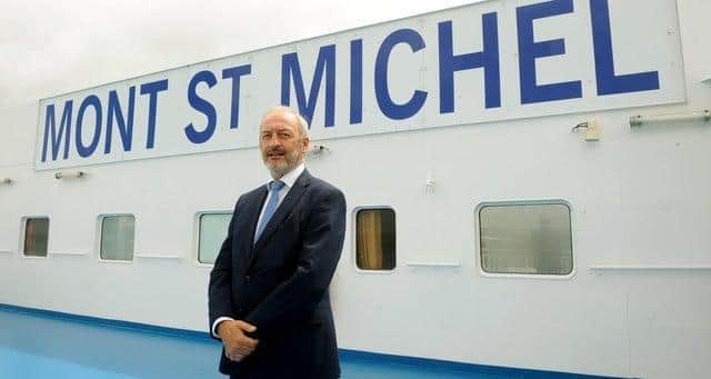 Brittany Ferries' chief executive Christophe Mathieu, pictured on the Mont St Michel Picture: Sarah Standing (290620-745)