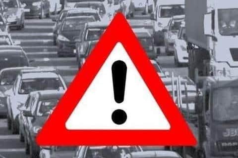 Traffic incident on road