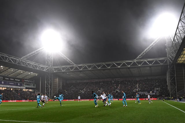 Average attendance: 15,522; Capacity: 23,404.