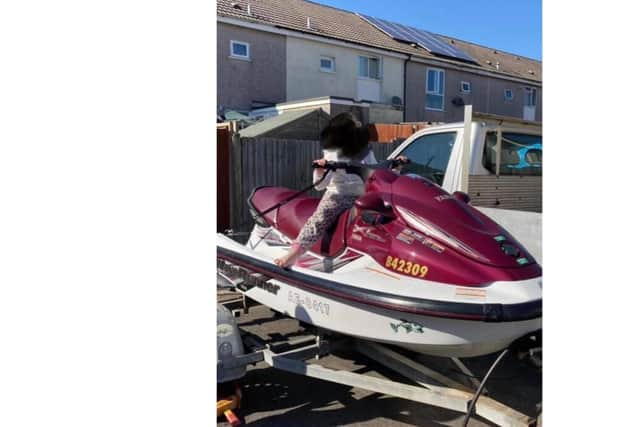 The jetski that was found in the Solent. Picture: HM Coastguard