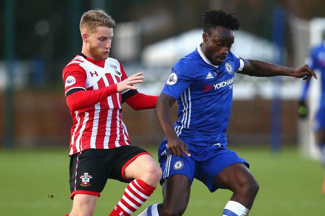 Former Southampton winger Josh Sims, left. Picture: Alex Pantling/Getty Images