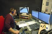 Mark Coates making sure the AD commentary links to the Queen Alexandra Hospital radio