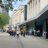 Huge queues outside Primark in Portsmouth. Picture: Sarah Standing