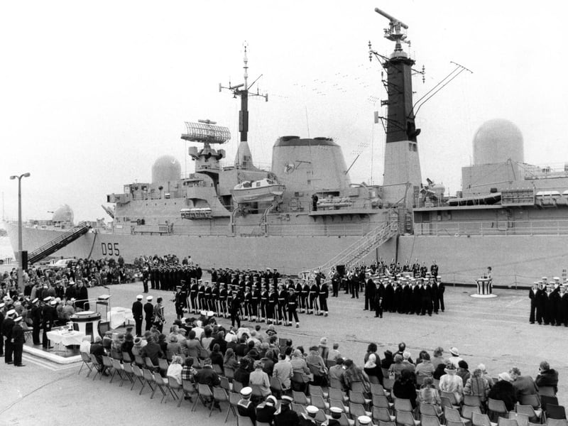 HMS Manchester is commissioned in Portsmouth Naval Base in December 1982. The News PP4970