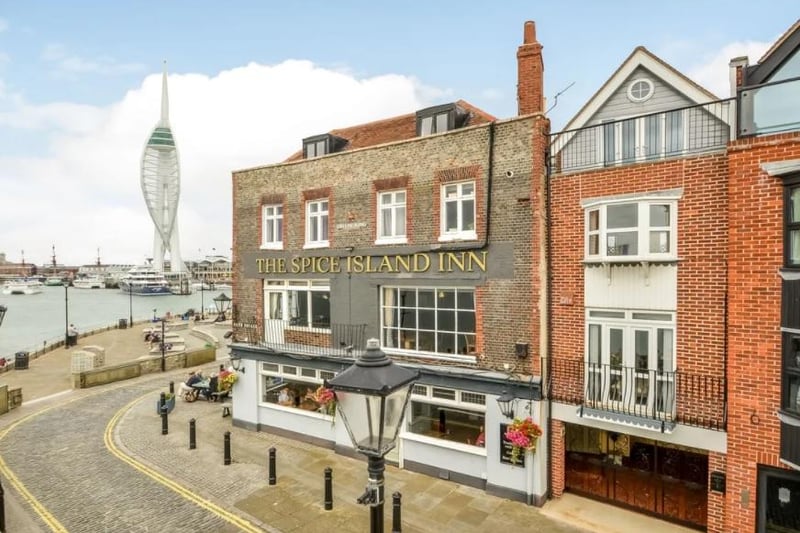 This townhouse in Bath Square, Old Portsmouth, has spectacular harbour views. It is on the market for £835,000.