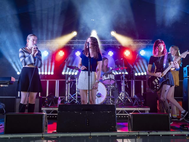 Members of the St Vincent Collective performing at Wickham Festival.