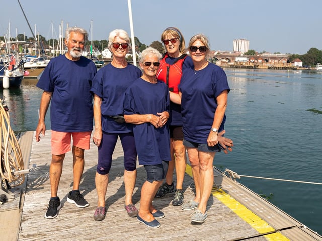 The Navy ladies who secured third place overall.. Picture: Mike Cooter (050921)