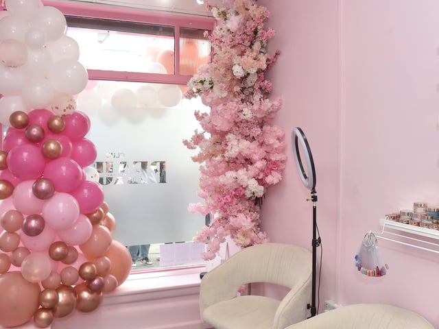 Aimee Wallbridge has opened up her own beauty salon called Club Beauté in Pier Street, Lee-on-the-Solent, and held a opening party on Good Friday April 18, 2025. Picture: Sarah Standing (180425-1997)