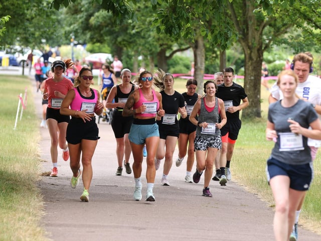 Race For Life event in Southsea, Hampshire. Pictured is action from the event.Sunday 30th June 2024.Picture: Sam Stephenson.