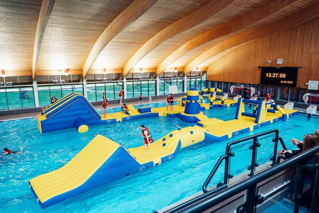 Mountbatten Leisure Centre has officially opened their inflatable aqua course - AquaDash!
Picture Credit: James Bridle www.JamesBridlePhoto.co.uk