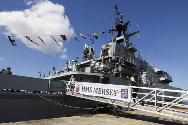 HMS Mersey will be undergoing a major revamp following a busy 2023. Picture: LPhot Kevin Walton