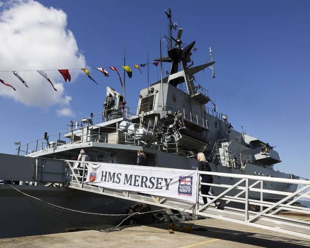 HMS Mersey will be undergoing a major revamp following a busy 2023. Picture: LPhot Kevin Walton
