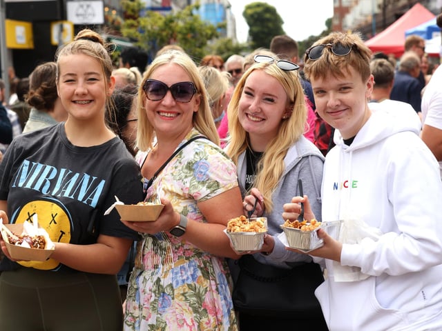 Pictured is (L-R) Millie Fryer, Lisa Fryer, Belle Kelly, Kirsty England.
Picture: Sam Stephenson.