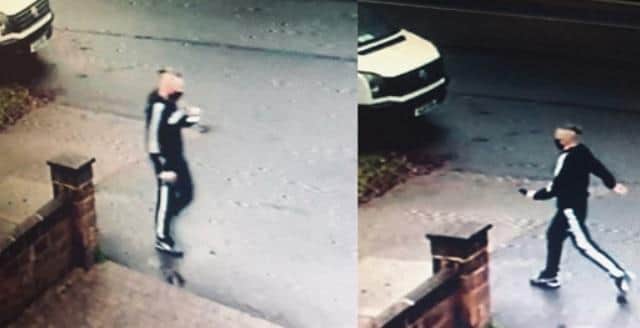 Police are hoping to identify this man after an elderly woman was given a fake Covid-19 vaccine. Picture: The City of London Police.