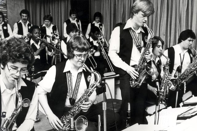 Members of the Doncaster Youth Jazz orchestra played at the King George IV pub, Infirmary Road, Sheffield, in 1981