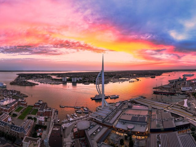 Portsmouth Harbour is worth a visit for anyone wishing to see stunning views of the Solent - and all of the wonderful ships sailing through. Also in the area is Gunwharf Quays shopping centre.Picture: Marcin Jedrysiak