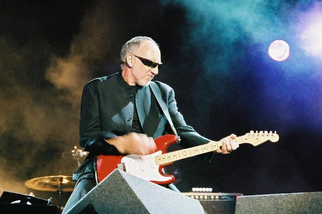 Pete Townshend of The Who at the Isle of Wight Festival on June 12, 2004.