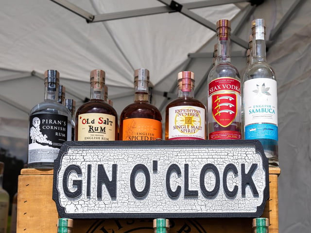 The sign at the English Spirit Distillery left visitors in no doubt what the day had in store. Picture: Mike Cooter (210522)