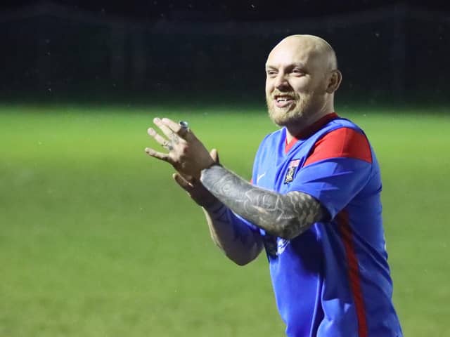 Ash Tattersall has moved above Lee Webber in the list of Fareham Town appearances. Picture by Ken Walker