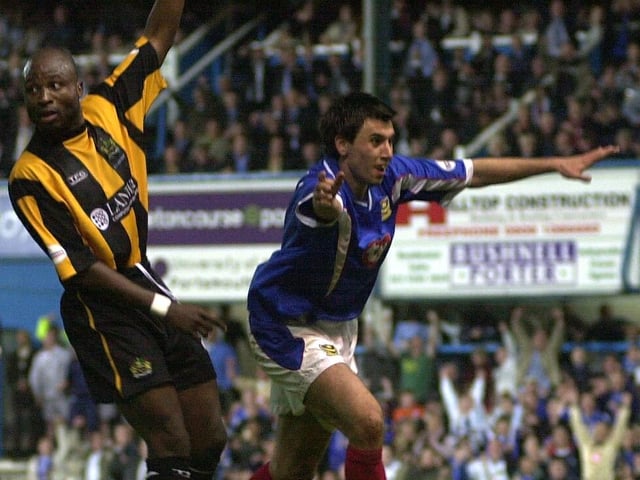 Pompey looked likely to wait another week to secure their top-flight status when Merson missed a first half penalty. However, the Fratton faithful were ecstatic when Todorov netted midway through the second half to end a 15-year absence from the first tier. As the final whistle blew, the heroes in royal blue were mobbed by their adoring fans.    Picture: Jonathan Brady