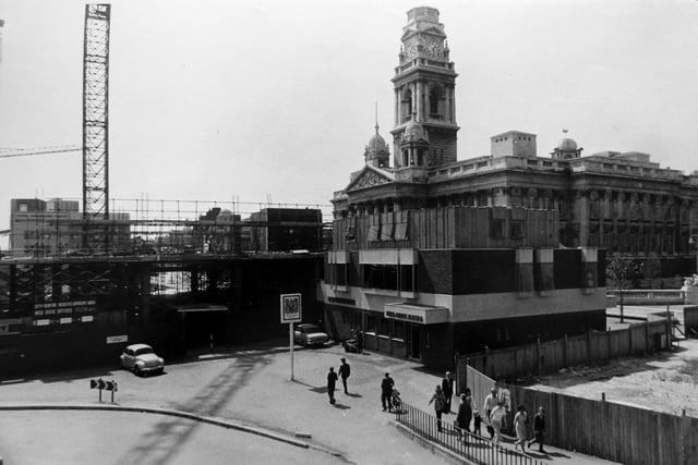 Portsmouth Guildhall and Guildhall Square 11th August 1973