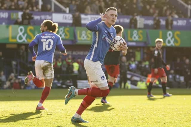 Ronan Curtis scored from the spot against Fleetwood