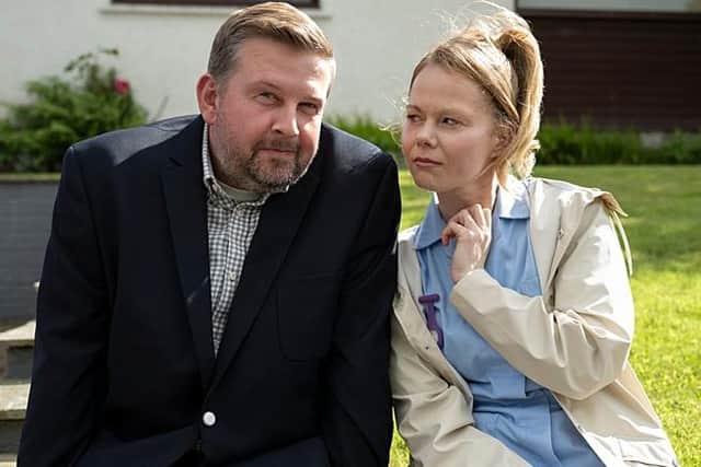 Greg McHugh and Amy Lennox in Only Child (Picture: BBC/BBC Scotland/Happy Tramp North)