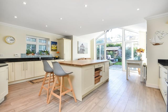 Wisteria House, a four bedroom detached home, is on sale for £775,000. It is listed by Fine and Country.