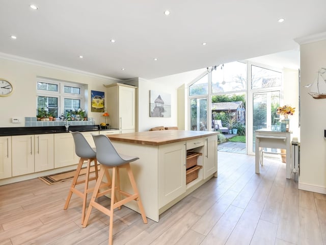 Wisteria House, a four bedroom detached home, is on sale for £775,000. It is listed by Fine and Country.