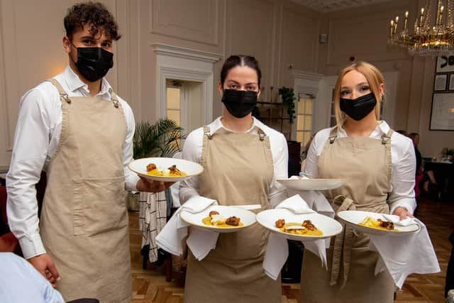 Waiters at the newly refurbished restaurant. Picture: Habibur Rahman