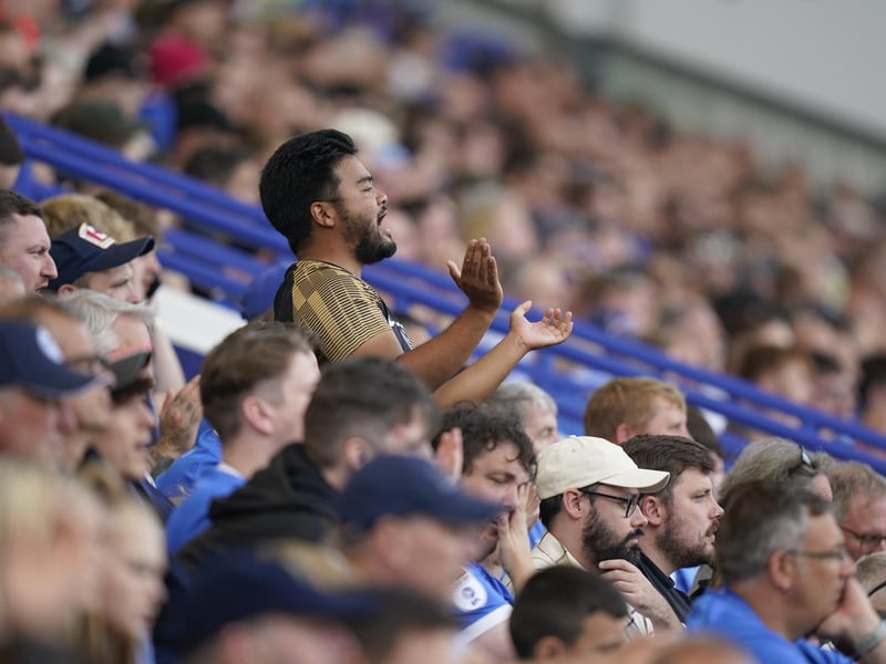 Enjoying a strong Pompey league performance against Peterborough.