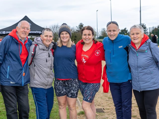 Members of the Ryde Harriers Running Club enjoying the day.  Photos by Alex Shute