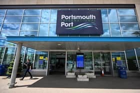 A general view of the exterior of Portsmouth International Port, on May 24, 2022. By Finnbarr Webster/Getty Images