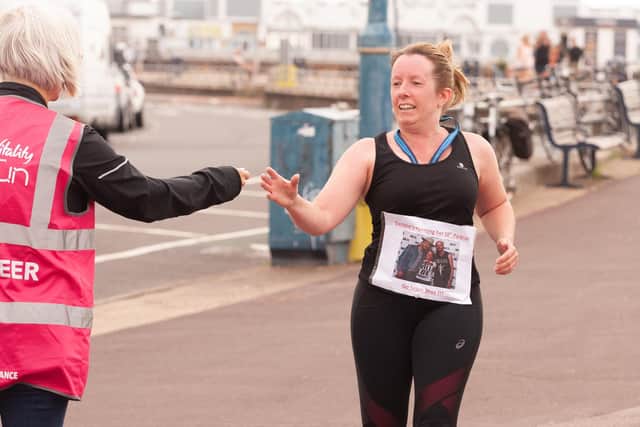 Debbie Collins completes her 50th parkrun
Picture: Keith Woodland