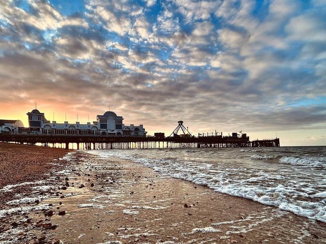 Sunrise over Southsea.