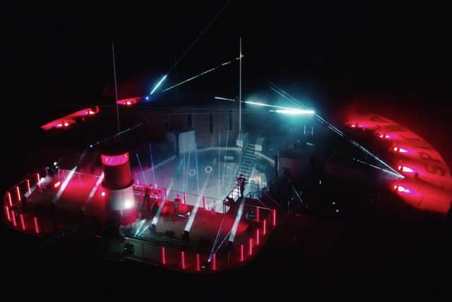 Pendulum stream their music video from Spitbank Fort. Picture: Decade Management