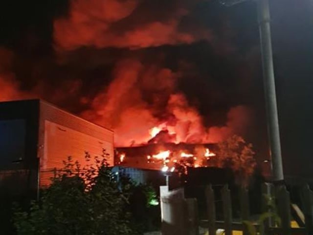 Last night's fire at Parkwood Road
