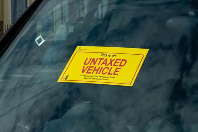 Pictured: An untaxed vehicle at Kimberley Road, Southsea on Thursday 12 May 2022
Picture: Habibur Rahman