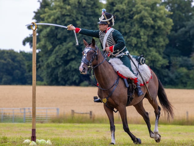 Stansted Park opened its doors for its Summer Festival this weekend, with re-enactments, vintage vehicles, archery, horse displays and lots of fun for the family.
Pictured - The cavalry displays were a big hit with visitors
Photos by Alex Shute