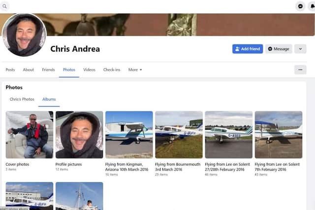 Ian Haskell's Facebook account has been hacked with his profile now having the name Chris Andrea. Pic: supplied