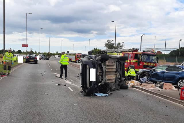 The crash happened on Eastern Road, at the junction of Hayling Avenue, at roughly midday yesterday.