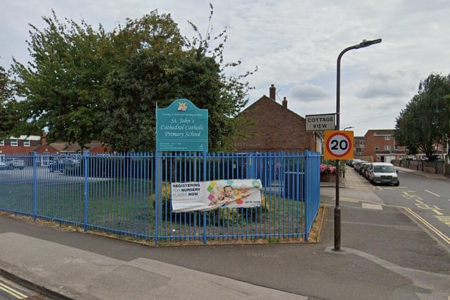 St John's Cathedral Catholic Primary School had 70 per cent of pupils meeting expected standards for reading, writing and maths. The average score in reading was 106 and in Maths 105.