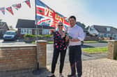 Alan Mak MP with street party organiser Angela Hopkins