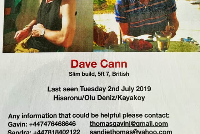 Anyone who thinks they may have information useful to the inquiry is welcome to contact the family either via email or phone. Numbers and contact details are listed on the poster the family have produced for circulation in the Fethiye area of Turkey.