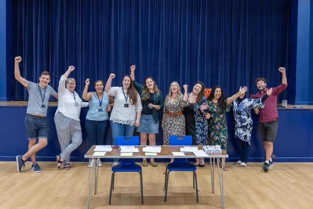 The teachers that taught the last all-girls year at the school
Picture: Andy Hornby