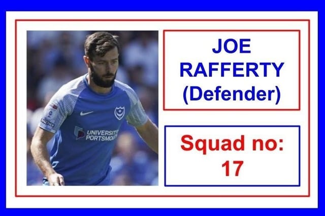 The former Preston man has settled really well into life at Fratton Park. Who started between him and fellow new arrival Zak Swanson was something we all wondered as the season approached. But Rafferty keeps providing the answer to that with his performances.