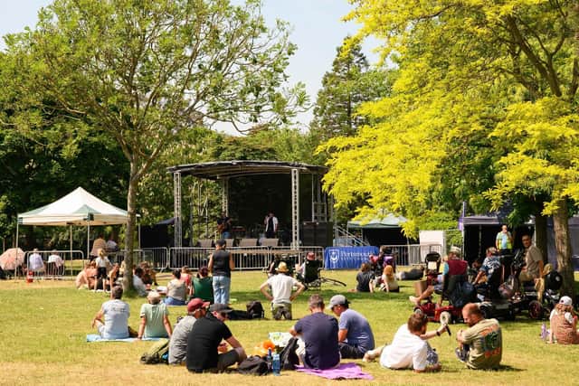 Live at the Bandstand 2023 will fill the summer with music and fun, and it is usually packed out with people looking to spend a day in the sunshine. The event has been moved indoors this Saturday due to severe weather.
Picture: Keith Woodland
