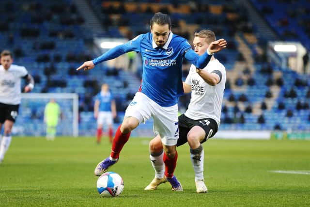 Ryan Williams believes Pompey are a joy to play for this season - a sentiment echoed by today's excellent 2-0 win over Peterborough. Picture: Joe Pepler