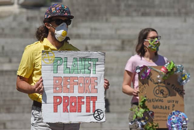 The protest 
Picture: Czapp/Solent News & Photo Agency
