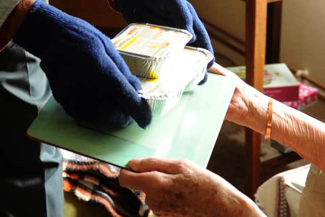 Meals on Wheels service.